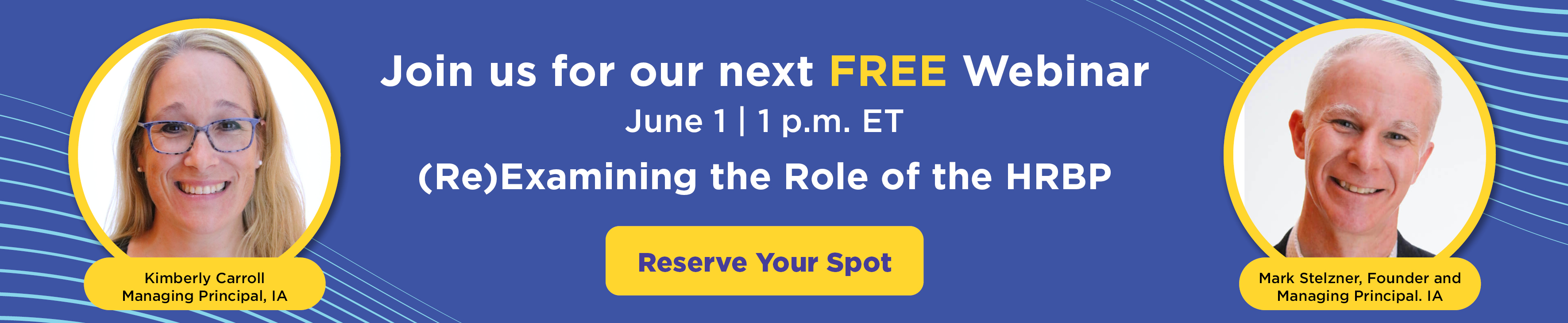 Join us for our next FREE Webinar